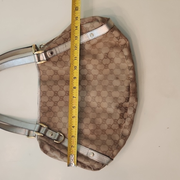 Gucci Monogram Medium Abbey Shoulder Bag  Brown - Picture 8 of 16